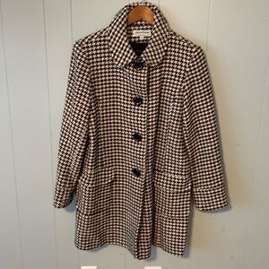 Jonathan Michael Pink & Black Houndstooth Jacket Size 10